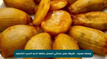 وصفة مميزة.. طريقة عمل محشي البصل بنكهة ناديه السيد الشهية